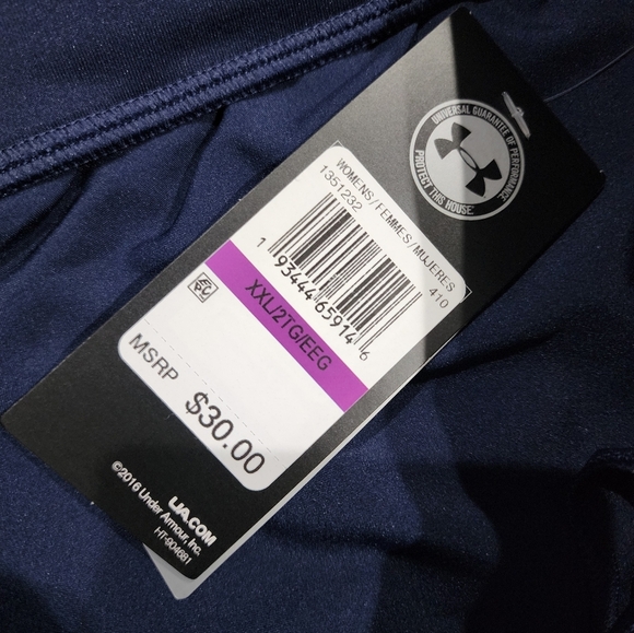 Under Armour Women's Blue Athletic Shorts - Picture 4 of 7